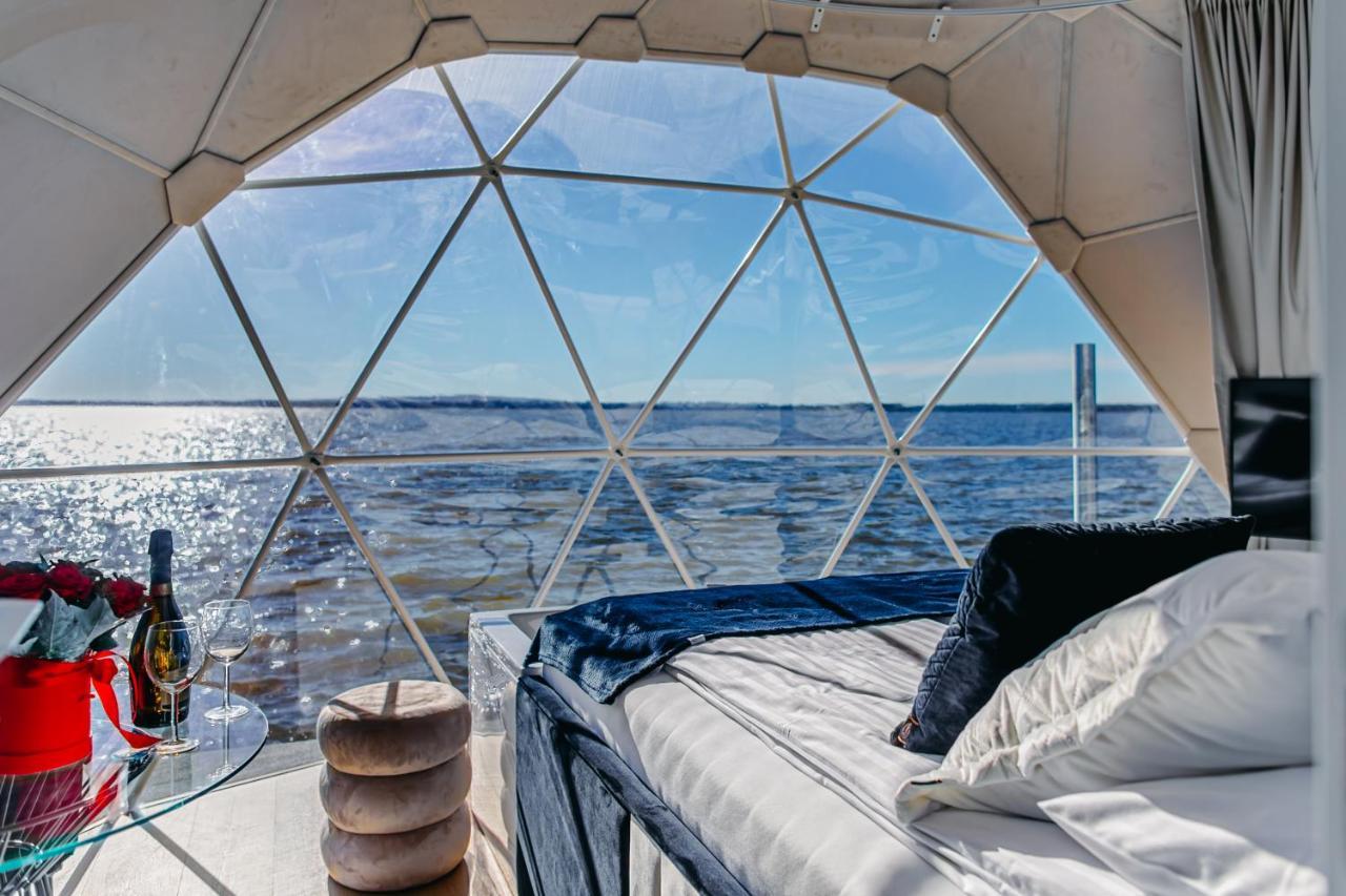 Grand Ht Houseboats - Domki Na Wodzie - Sauna, Jacuzzi, Kominek Großmöllen Exterior foto