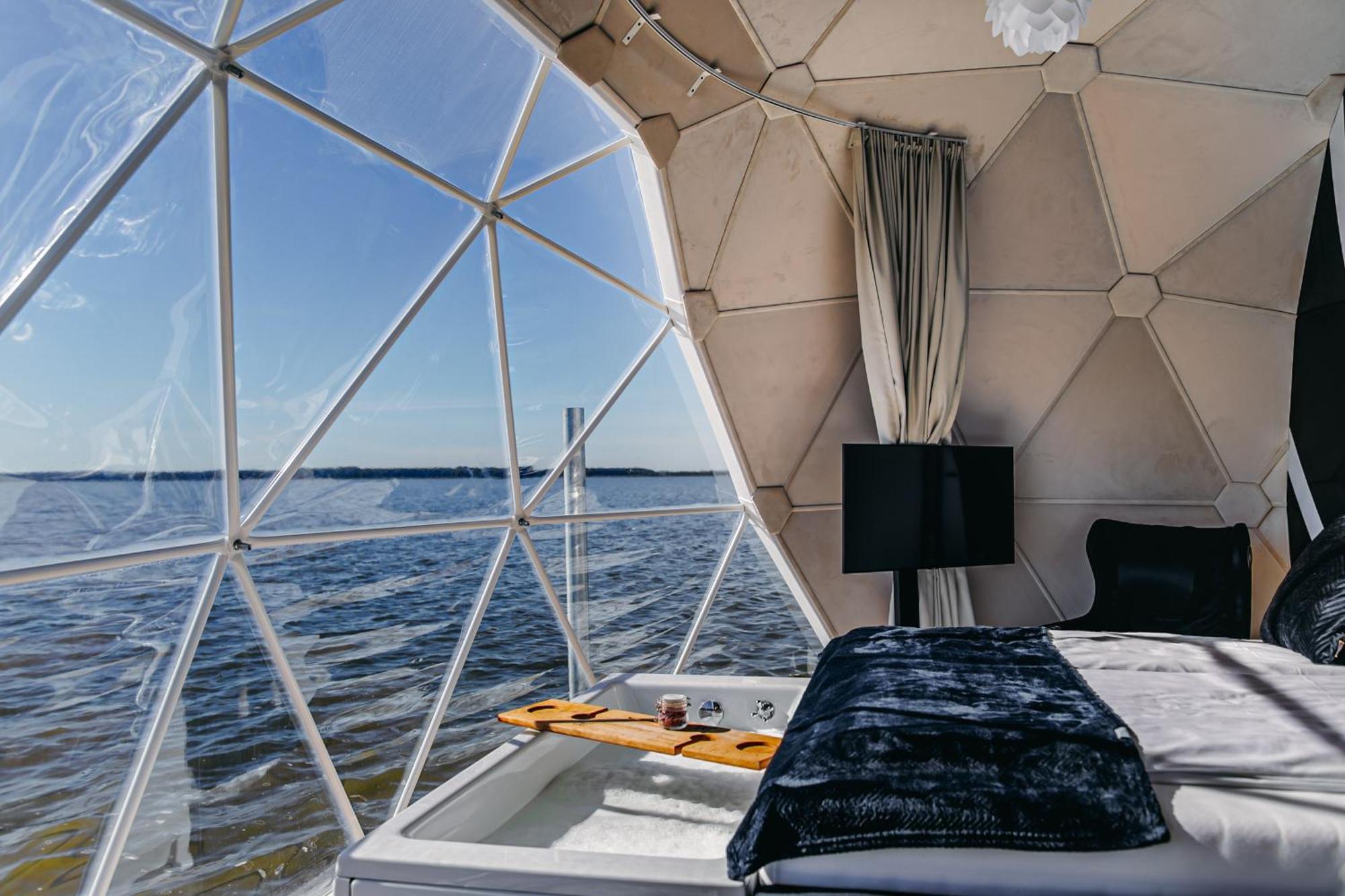 Grand Ht Houseboats - Domki Na Wodzie - Sauna, Jacuzzi, Kominek Großmöllen Zimmer foto