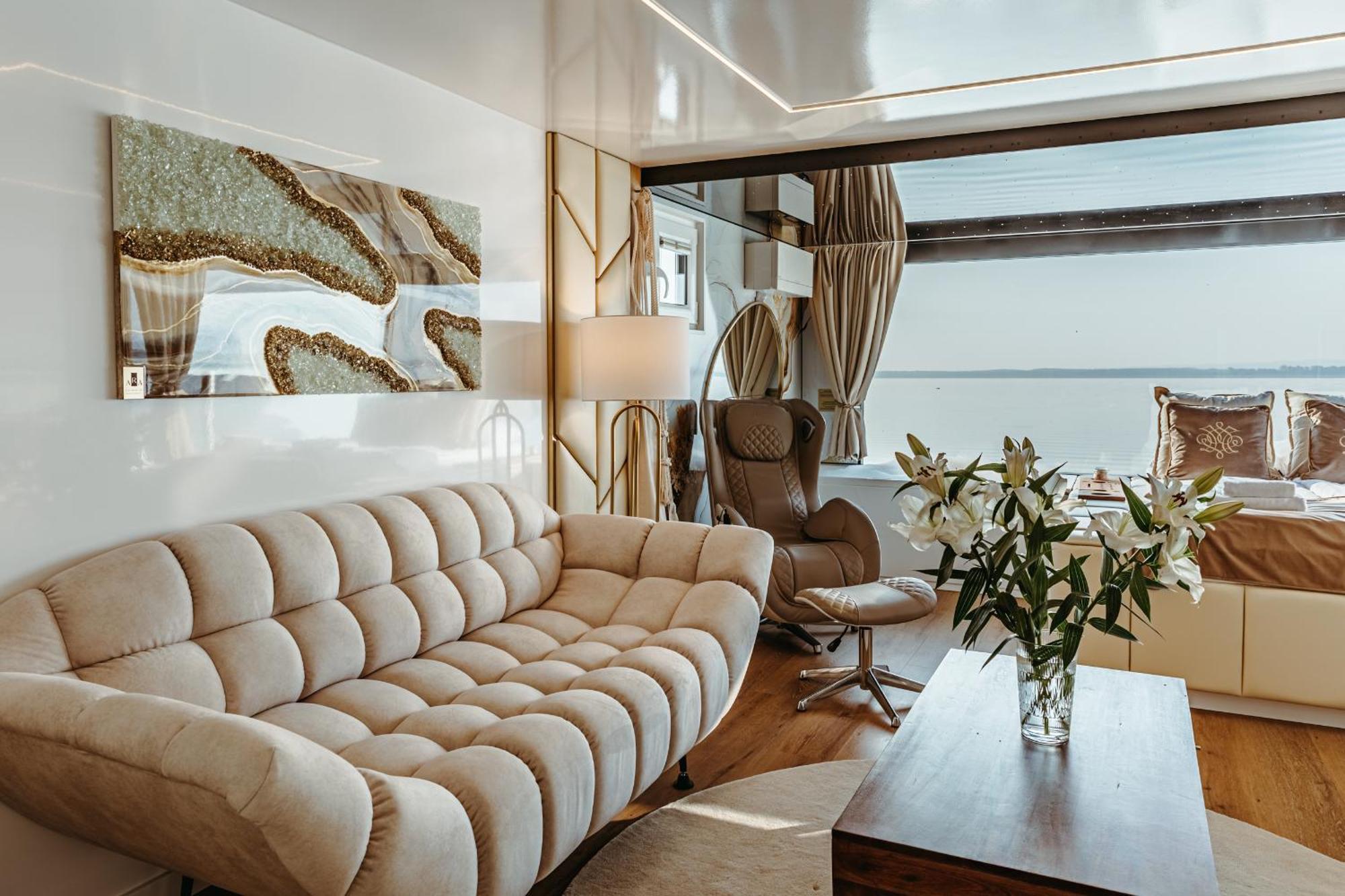 Grand Ht Houseboats - Domki Na Wodzie - Sauna, Jacuzzi, Kominek Großmöllen Zimmer foto